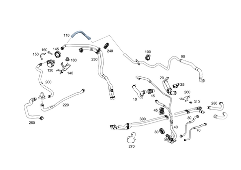 Heating Water Lines for 2021 Mercedes-Benz GLE63 AMG S #0