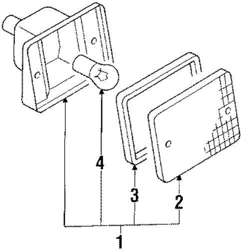 Bulbs - Chassis for 1992 Mitsubishi Eclipse #2
