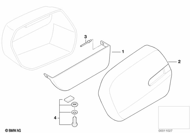 46542316913 - Frame and Mounting Parts: Left Storing Partition Insert -  for BMW-Motorrad Image