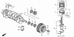 13205634010 - Engine: NUT, CONNECTING ROD for Honda Image