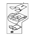 LR142643 - Body: Seat Cushion Pad for Land Rover: Discovery Image