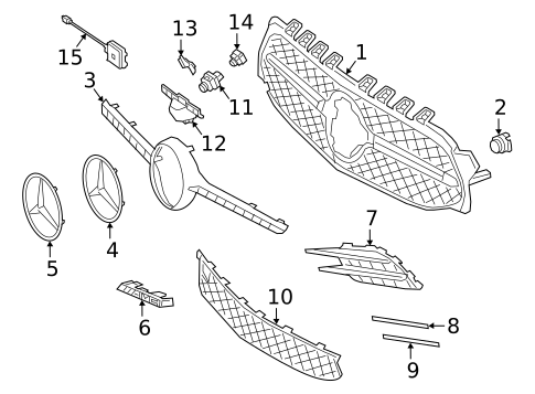 Grille & Components for 2021 Mercedes-Benz A35 AMG #0