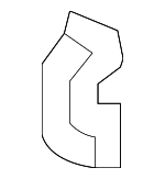 22547226 - Body: Striker Plate for Buick: Rainier, Skylark | Cadillac: Allante | Chevrolet: Blazer, Trailblazer, Trailblazer EXT | GMC: Envoy, Envoy XL, Jimmy | Oldsmobile: Achieva, Bravada | Pontiac: Grand Am Image