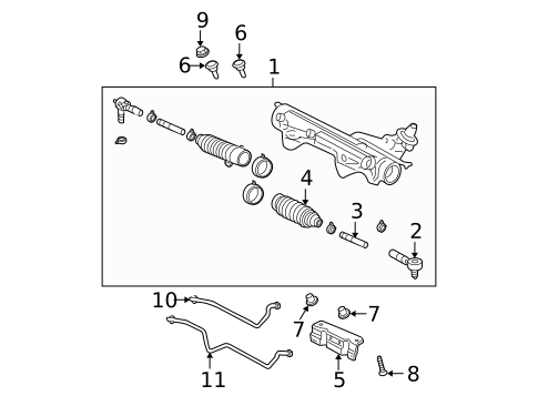Steering Gear & Linkage for 2006 Ford Explorer #0