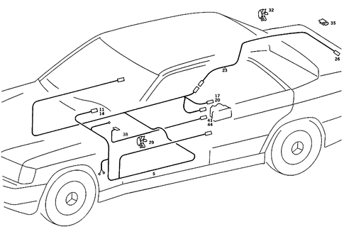 Central Locking Mechanism and Orthopaedic Backrest for 1990 Mercedes-Benz 190E #2