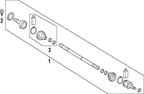 Drive Axles for 2024 Hyundai Kona Electric #1