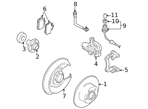 Rear Brakes for 2002 Volkswagen Passat #0