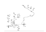 2048691620 - Windshield Washer System, Emergency Equipment: Washer Fluid Reservoir for Mercedes-Benz: C250, C300, C350 Image