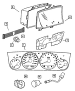 4671806AJ - Instrument Panel and Radios and Consoles: Instrument Panel Cluster for Dodge: Neon Image