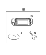 82206406AD - Mopar Accessories - Component Parts: Am/fm Cd W/nav/dvd &amp; Cd-ctrl Radio for Mopar Image