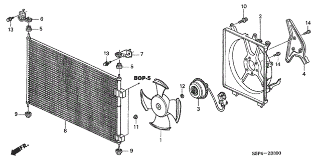 A/C Condenser for 2001 Honda Civic #0