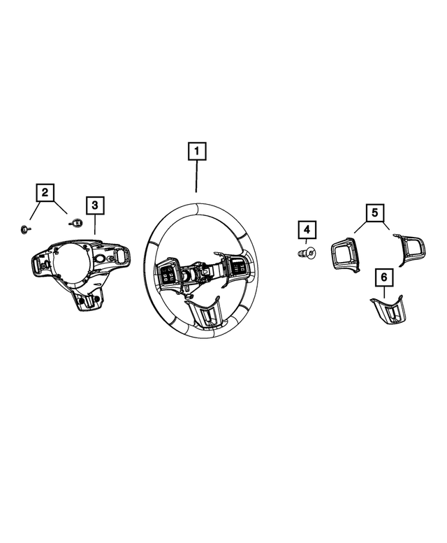 5SD64DX9AA - Steering: Steering Wheel for Mopar Image