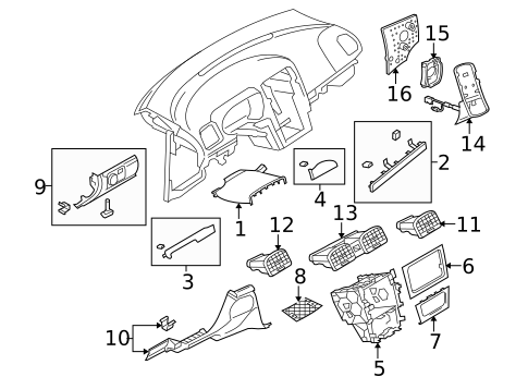 Instrument Panel Components for 2012 Volkswagen GTI #0