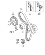 68466921AA - 1.4L Turbo; Engine: Timing Belt Kit for Fiat: 124 Spider Image