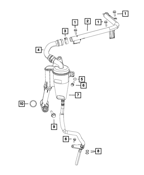 Crankcase Ventilation for 2015 Jeep Renegade #0