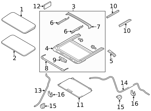 Sunroof for 2014 INFINITI QX80 #1