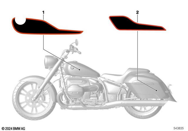 51145B476E9 - Body Equipment: Decor, Case Floor, Left -  for BMW-Motorrad Image