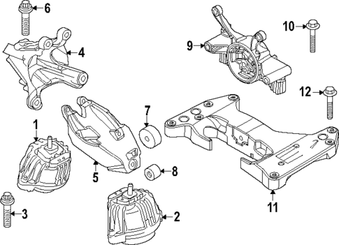 Engine & Trans Mounting for 2025 BMW M440i Gran Coupe #0