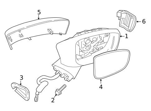Outside Mirrors for 2020 Toyota Yaris #0