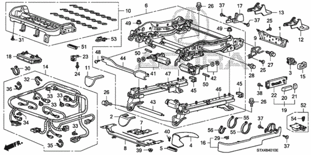 Front Seat Components (L.) for 2008 Acura MDX #0