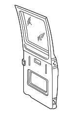 55346721AG - Body: Door Shell for Dodge: B1500, B2500, B3500, Ram 1500 Van, Ram 2500 Van, Ram 3500 Van Image