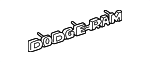 4260261 - Body: Nameplate for Dodge: B150, B1500, B250, B2500, B350, B3500, D100, D150, D250, D350, Ramcharger, W100, W150, W250, W350 Image