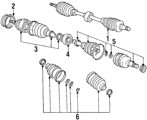 Drive Axles for 1989 Toyota Corolla #1