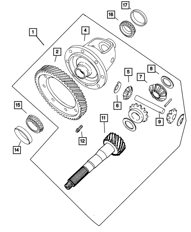 4659496AB - Automatic Transaxle 4 Speed: Transaxle Differential for Mopar Image image