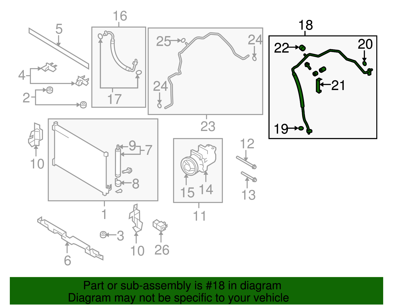 Suction Hose - Nissan (92480-JY21B)