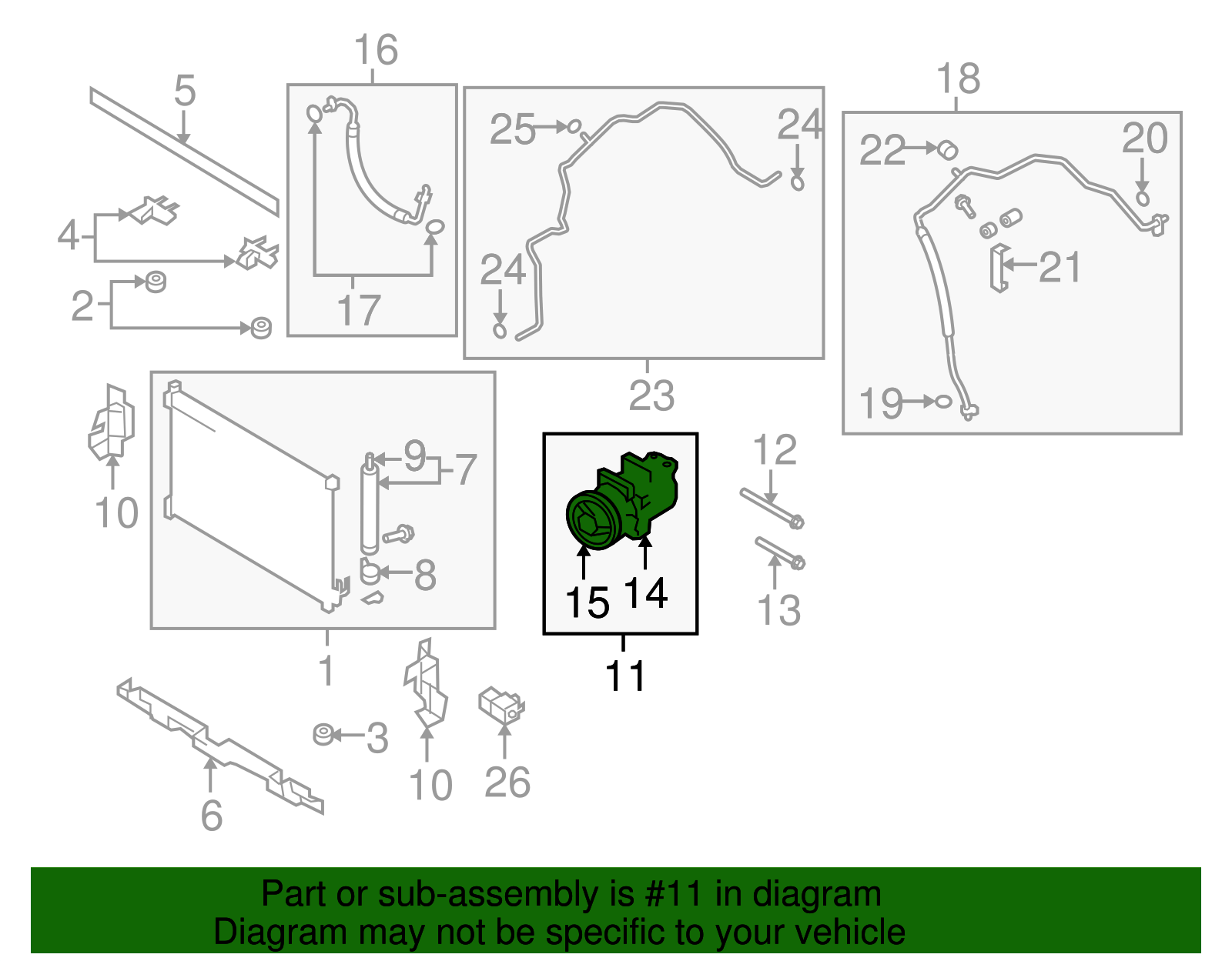 Compressor Assembly - Nissan (92600-JM01E)