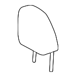 719100E261A5 - Body: Headrest for Toyota: Highlander Image
