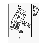 710140E030 - Body: Seat Back Frame for Toyota: Highlander Image
