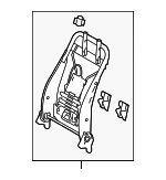 710140E020 - Body: Seat Back Frame for Toyota: Highlander Image
