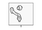 8B3407510A - Suspension: Rear Upper Control Arm for Audi Image