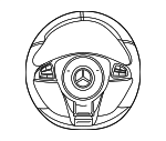 46053091B55 - Steering: Steering Wheel for Mercedes-Benz Image