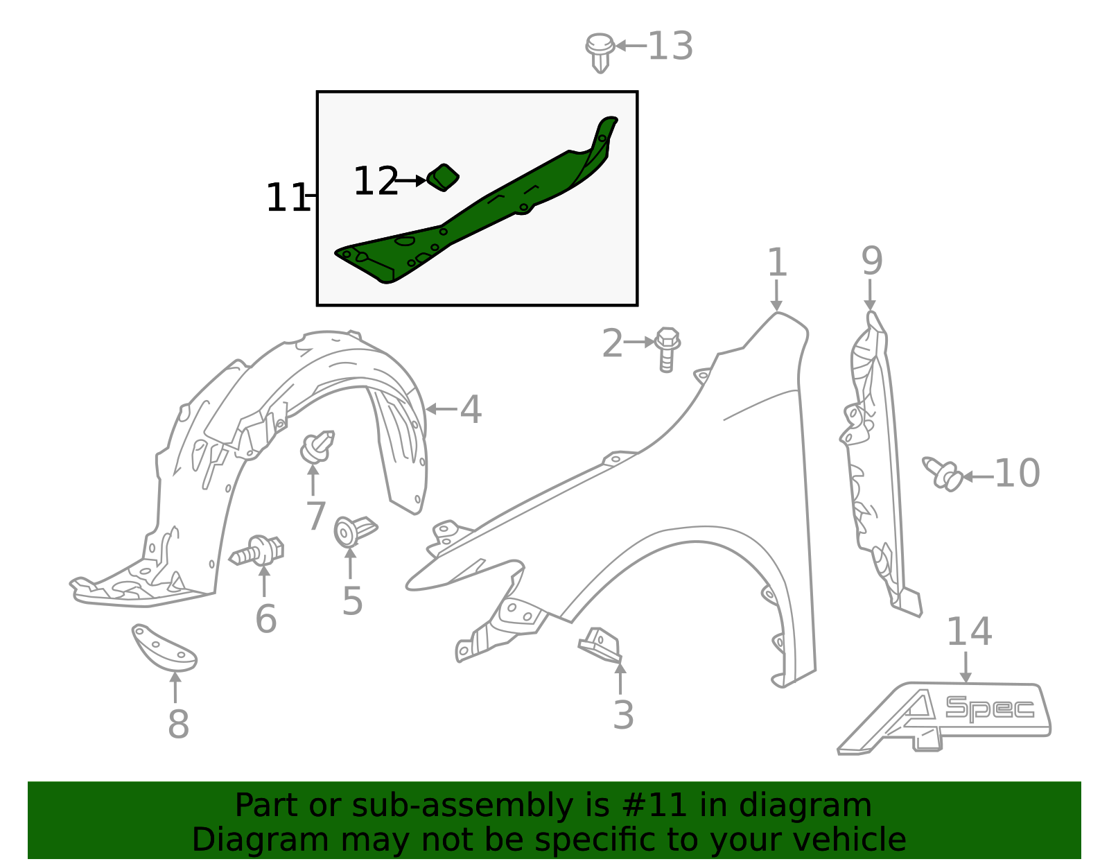 2015-2017 Acura TLX Filler Panel 74207-TZ3-A00 | OEM Parts Online
