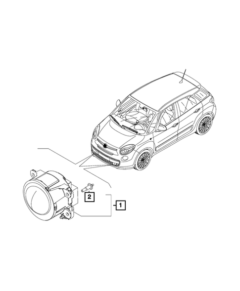 Lamps-Interior and Exterior for 2017 Fiat 500L #5