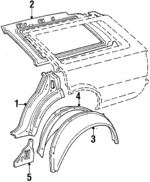 6173123010 - Body: Inner Panel for Toyota: Cressida Image