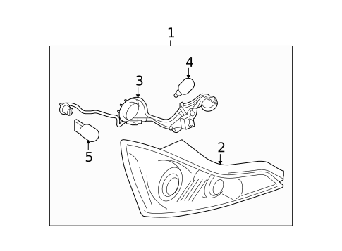 Combination Lamps for 2014 INFINITI Q60 #1