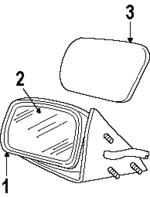 1W7Z17K707BA - Body: Glass for Ford: Crown Victoria | Mercury: Grand Marquis Image