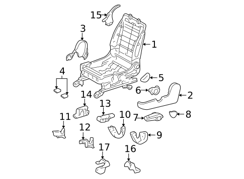 Tracks & Components for 2008 Toyota Corolla #0