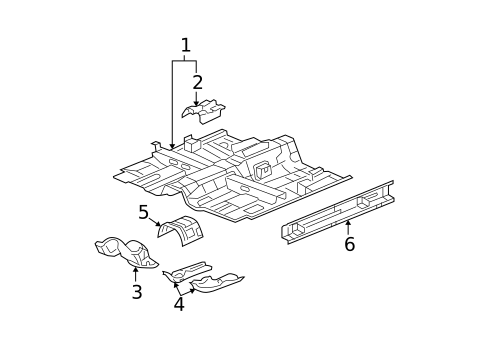 Floor & Rails for 2007 Chevrolet Malibu #0