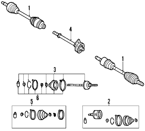 Axle Shafts & Joints for 2005 Mazda Tribute #0