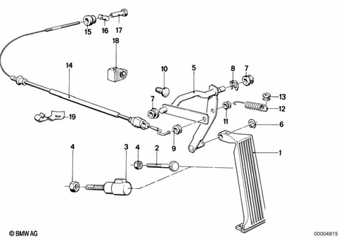 Accelerator Pedal for 1986 BMW 318i #0