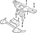 22599078 - Cooling System: Splash Shield for Chevrolet: Beretta Image