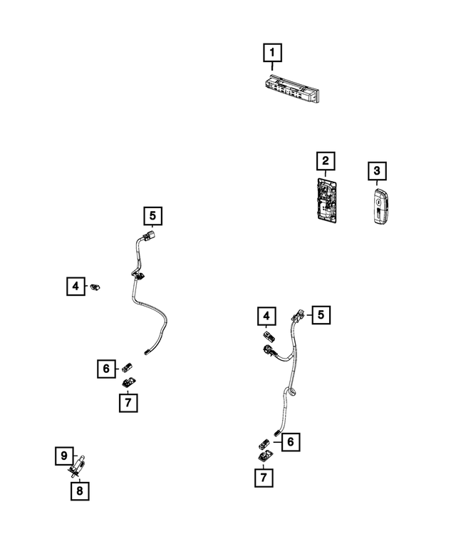 68193330AA - Electrical: Door Lamp, Right for Mopar Image image