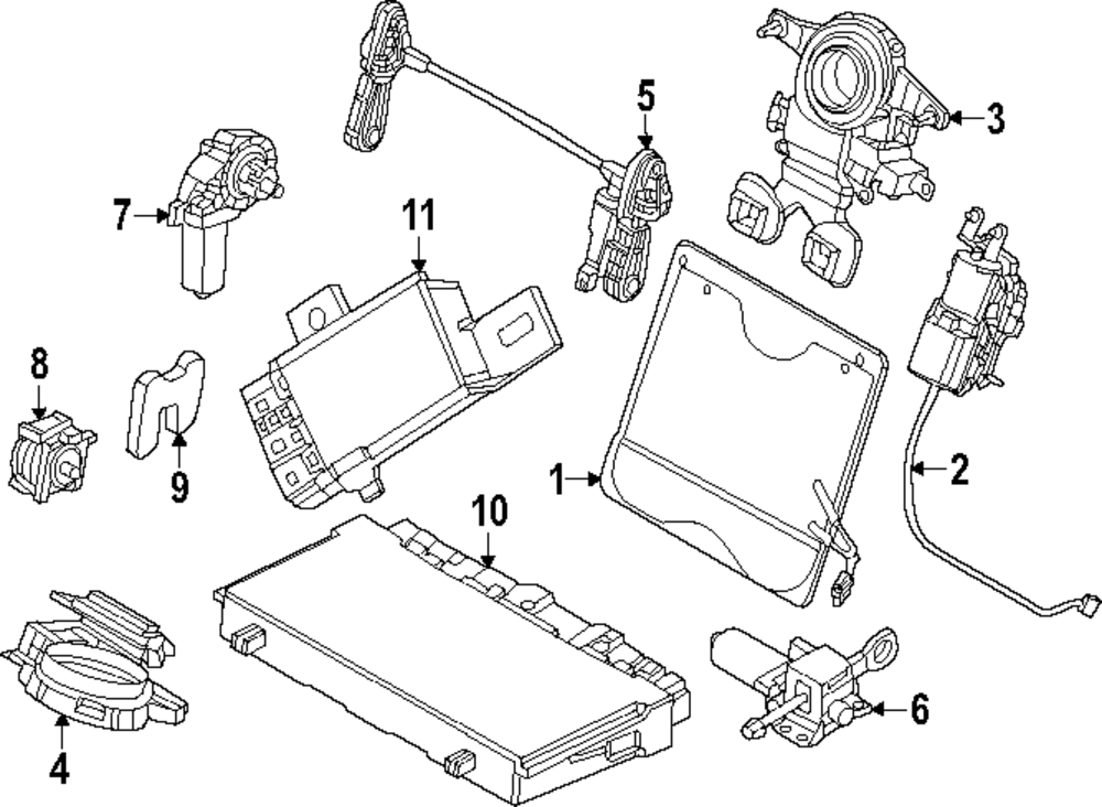 Adjust Motor Clip - BMW (52-10-5-A4A-239)