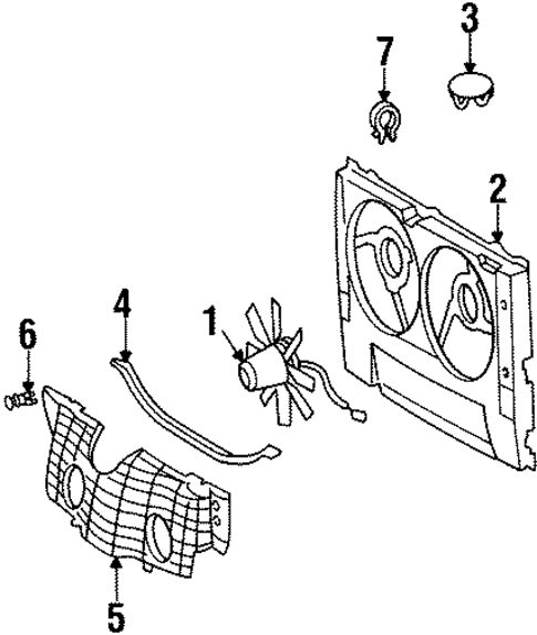 Condenser Fan for 1998 Mercedes-Benz S420 #0