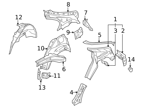 Inner Structure for 2013 Mitsubishi Lancer #0