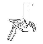 5314A287 - : Pillar Reinforced for Mitsubishi: Lancer Image